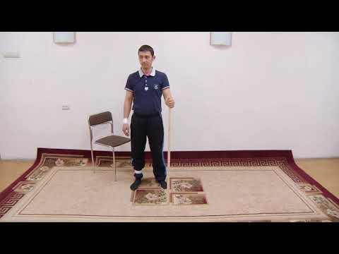 Видео: ЛФК после инсульта - 12.Повороты на месте