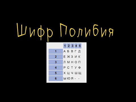 Видео: Шифр Полибия
