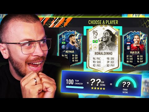 Видео: ПОСТРОИХ НАЙ - ВИСОКО РЕЙТНАТИЯТ СИ ДРАФТ на ФИФА 22 с MOMENTS RONALDINHO & TOTS NEYMAR!