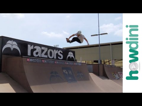 Видео: Советы по катанию на роликовых коньках: как кататься в квотерпайпе с Брайаном Арагоном