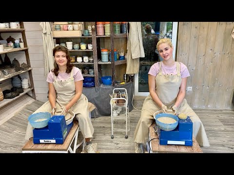 Видео: Как мы в гончарную мастерскую ходили + наши изделия #гончарнаямастерская 