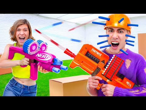 Видео: БОЙ НА NERF С МОИМИ ДРУЗЬЯМИ !!