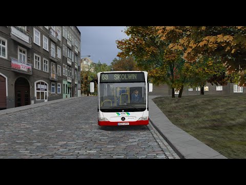 Видео: OMSI 2: Project Szczecin 4.0.1, Маршрут №63, Обратный рейс
