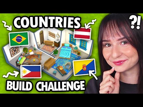 Видео: Каждая комната — это СЛУЧАЙНАЯ СТРАНА, в которой нужно что-то построить в The Sims 4