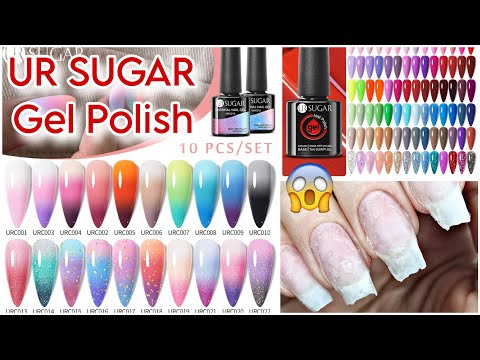 Видео: ТЕРМО ГЕЛЬ ЛАКИ UR SUGAR Распаковка и Тестирование