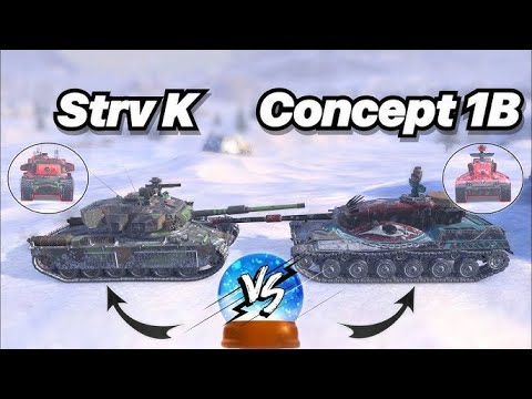 Видео: Кто же лучше? STRV K или Concept 1B Попытка #2