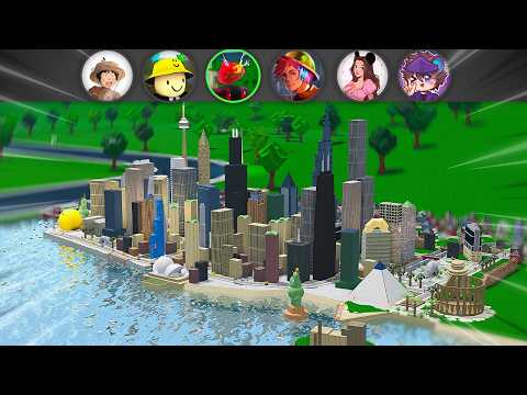 Видео: Мы построили ГОРОД в Блоксбурге!