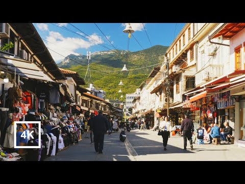 Видео: Прогулка в Пече, Косово | Красивые горы и старый базар | Виртуальный тур ASMR