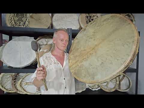 Видео: Выбор шаманского бубна. Размер имеет значение.