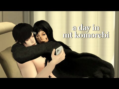 Видео: день на горе комореби - шин и майя | симс 4