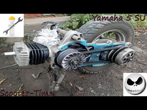 Видео: Yamaha Jog Sa 16 Пробег 32т. км. Ремонт Двигателя (5SU) Ч-2.