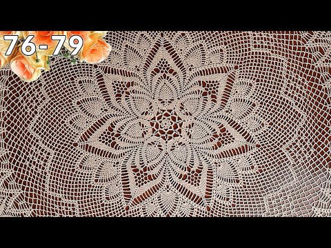Видео: Скатерть крючком, Амалия, 76-79
