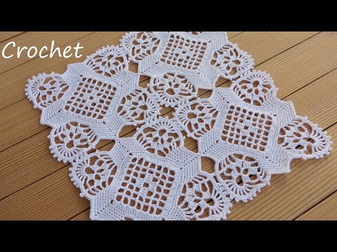 Видео: Ажурный КВАДРАТНЫЙ МОТИВ вязание крючком Easy Crochet square motifs