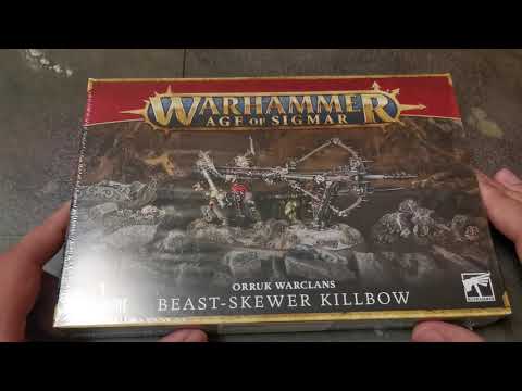 Видео: Распаковка Warhammer Age of Sigmar Kruleboyz Beast-skewer Killbow