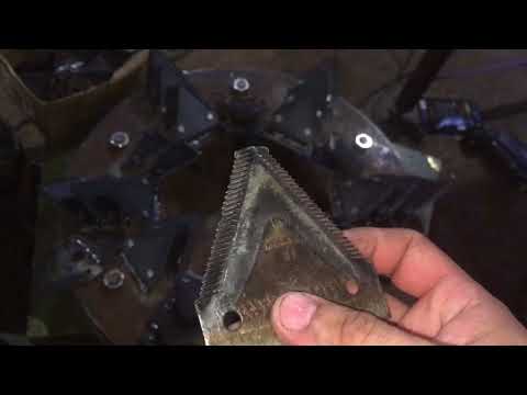 Видео: Нож Сеноизмельчителя Люцерны Для Производства Травяной Муки! Knife of the Chopper of the Alfalfa!