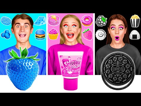 Видео: 24 Часа Едим Еду Одного Цвета Челлендж | Битвы с едой от Funny Funny