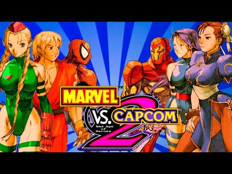 Видео: Marvel vs Capcom 2 (Dreamcast) - буду долбить компа в честь 20-летия великой игры.