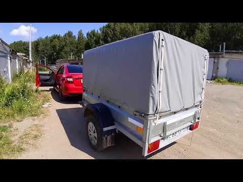 Видео: Обзор прицепа КМЗ 7194 В1. Доработка, ржавчина кузова, тент