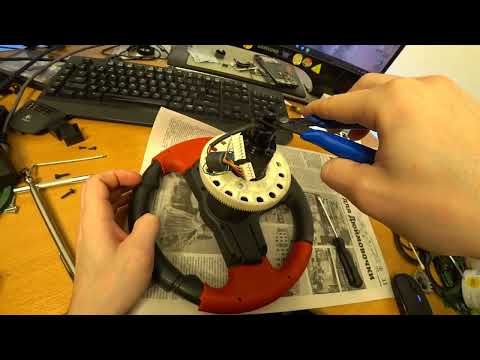 Видео: Показываю, как переделать Logitech Formula EX c 180 градусов до *** градусов.