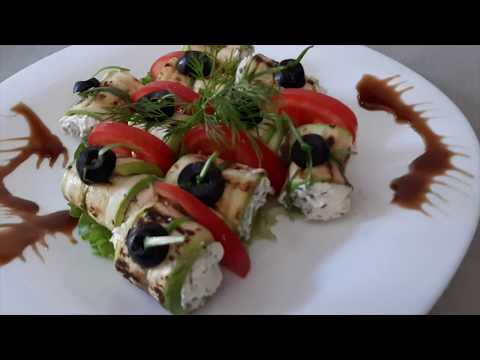 Видео: Гриловани тиквички с крема сирене - Grilled zucchinis