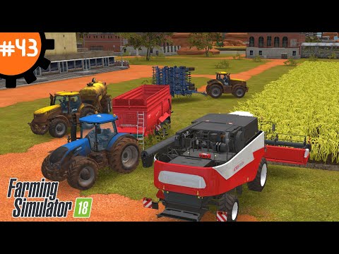 Видео: Фермерское обновление: Новое поле, новый комбайн и трактор в Farming Simulator 18 | Fs 18. #43