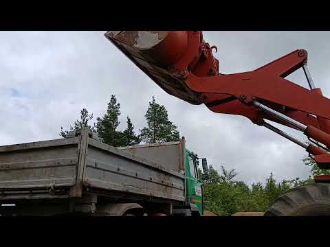 Видео: МАЗ 5551 загрузка песком