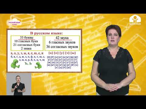 Видео: Русский язык 4 класс / Звуки и буквы. Слог, ударение / ТЕЛЕСАБАК 14.09.20