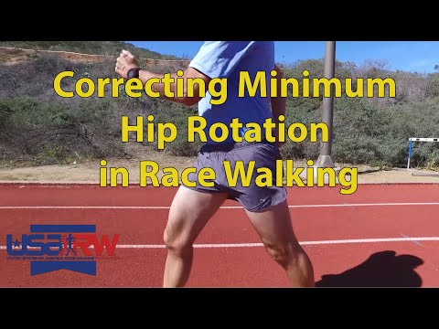 Видео: Коррекция минимального вращения бедра в спортивной ходьбе