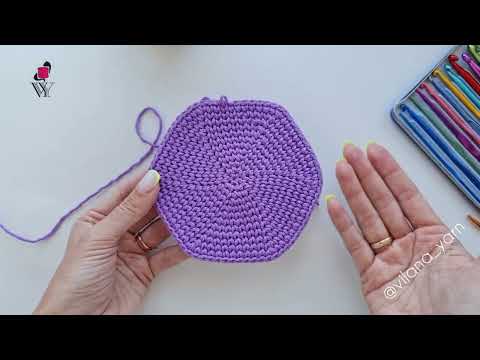 Видео: Шестиугольник крючком💜 Салфетка-подставка, донышко или мотив🤩