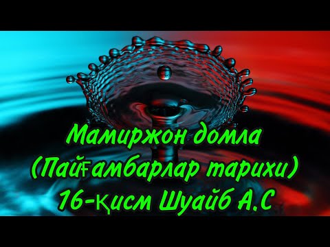 Видео: Мамиржон домла  (Пайғамбарлар тарихи) 16-қисм Шуайб А.С