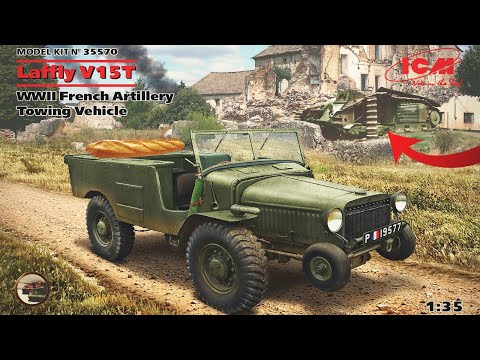 Видео: Французский багет-мобиль.  Обзор НОВИНКИ Laffly V15T в 1/35 от ICM