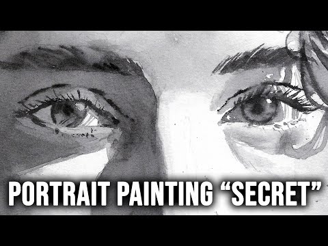 Видео: СЕКРЕТ акварельной ПОРТРЕТНОЙ живописи