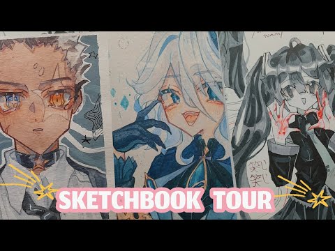 Видео: SKETCHBOOK TOUR !! / скетчбук обзор