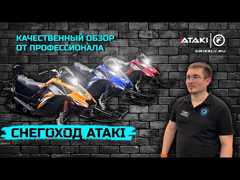 Видео: Обзор снегоходов ATAKI 200 SNOW WOLF и  ATAKI WD150