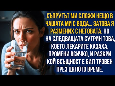 Видео: Съпругът ми сложи нещо в чашата ми с вода… но на следващата сутрин той беше този, който падна. 💔😱