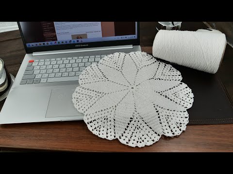 Видео: Простая вязаная крючком салфетка (ЧАСТЬ 2) ❄️ Easy Crochet Doily (PART 2) Tutorial For Beginners