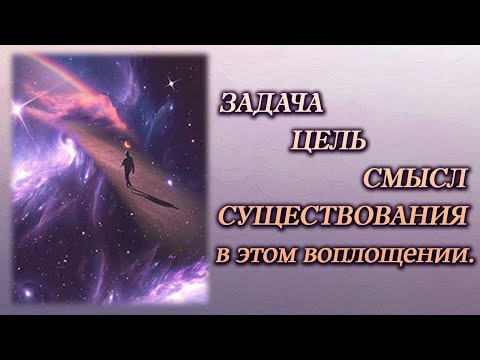 Видео: Задача/цель/смысл существования в этом воплощении.