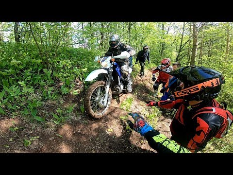 Видео: Новичок на эндуро Yamaha dt230 Lanza. Suzuki ts200r.