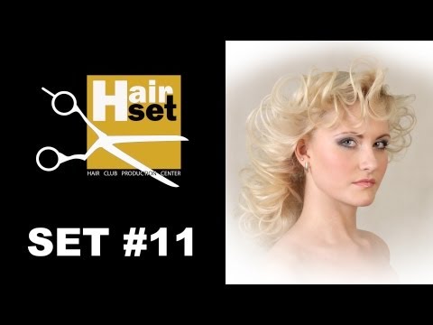 Видео: Hair Set #11 (стрижка, вечерняя прическа, выбор проборов в стрижке - GB, RU)