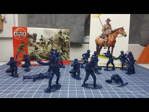 Видео: Airfix - German Infantry. Hat - Zulu Natal Wars: Native Horse, два набора солдатиков!