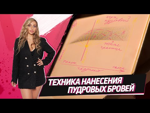 Видео: Как получить идеальную пудру? Техники пудрового напыления бровей – "Маятник", "Сеточка", "Барашек"