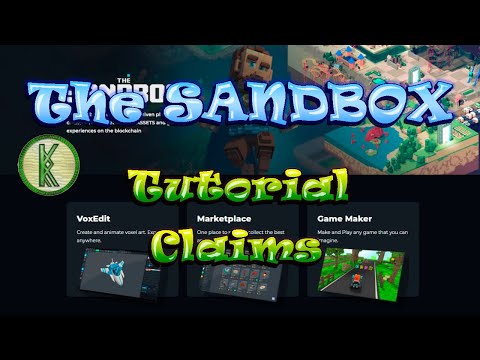 Видео: The Sandbox Tutorial Claims. Как клеймить награды?