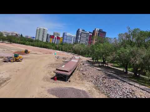 Видео: Реконструкция озера Сайран. Последние дни перед заполнением озера