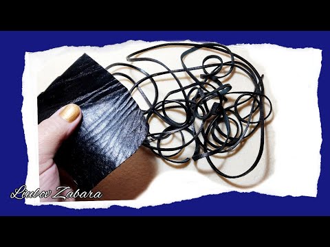 Видео: ДЛИННЫЙ ШНУР из маленького куска КОЖИ. Как сделать кожаный шнур. БЫСТРО, ПРОСТО.