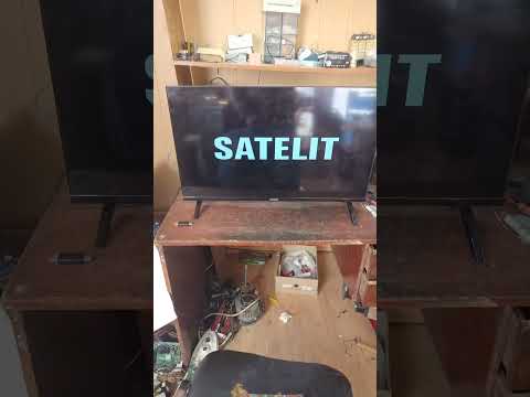 Видео: SATELIT 32H9150ST чёрный квадрат и надписьthe tv is out of service please contact the vender /seller