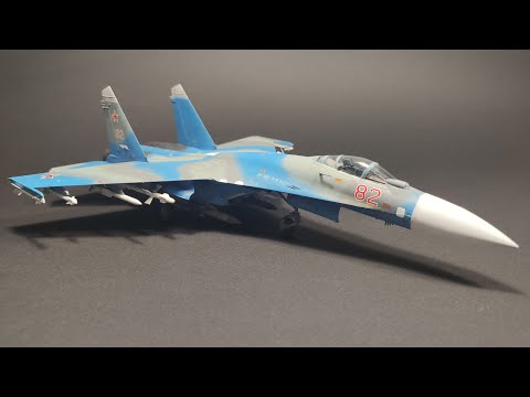 Видео: Су-27СМ Flanker-B Mod.1 "Звезда" 1/72 - Сборная модель