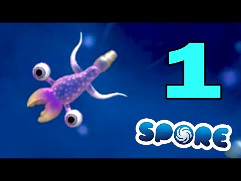 Видео: ч.01 Прохождение игры SPORE v4 - Фиолетовый микроб