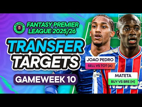 Видео: МОИ ТРАНСФЕРНЫЕ ЦЕЛИ FPL GW10! ♻️ Продать Педро за Матету? 🦅 | Прогнозы на Fantasy Premier League...