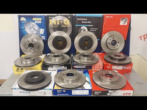 Видео: Тормозные диски 2025г. Brembo, TRW, Kashiyama, Sangsin Hi-Q, CTR, Marshall, Miles, Arirang, ASP, AMD