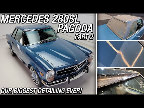 Видео: Наша самая масштабная детализация! Mercedes Benz 280SL Pagoda // ЧАСТЬ 2